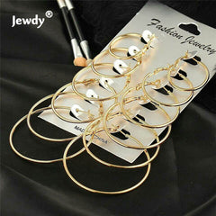 Big hoops earrings 2020 summer 6 sets circle eardrop personalized hoop earring ring ear rings combination women fashion jewelry