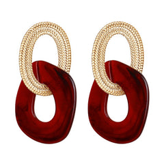 Women Earrings Statement Earrings Geometric Pendant Trend Fashion Jewelry Drop Hanging Dangle Earring Charm Colorful