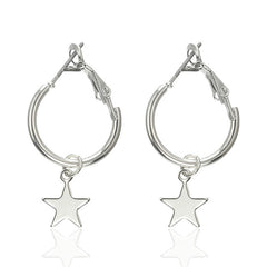 2020 NEW Gold Metal Long Circle Pendant Earings Tassel Earrings for Women  Fashion Jewelry Statement Geometric Voor Vrouwen