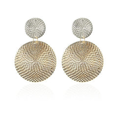 2020 NEW Gold Metal Long Circle Pendant Earings Tassel Earrings for Women  Fashion Jewelry Statement Geometric Voor Vrouwen