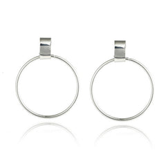 2020 NEW Gold Metal Long Circle Pendant Earings Tassel Earrings for Women  Fashion Jewelry Statement Geometric Voor Vrouwen